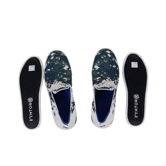 Rothy’s Sea Green Shibori Original Slip On Sneaker Size 8 - Picture 7 of 8